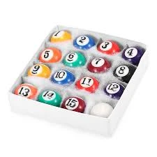 Biliárd golyó , golyókészlet