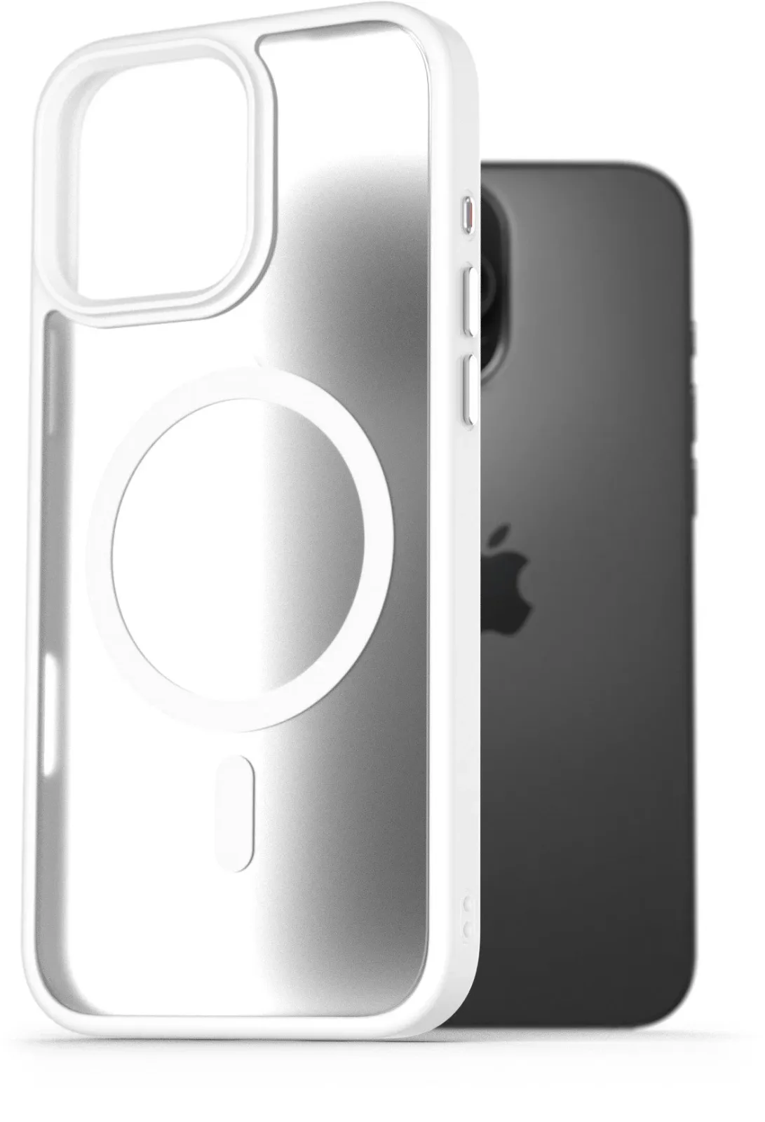 AlzaGuard Matte Case Compatible with Magsafe iPhone 16 Pro Max fehér tok