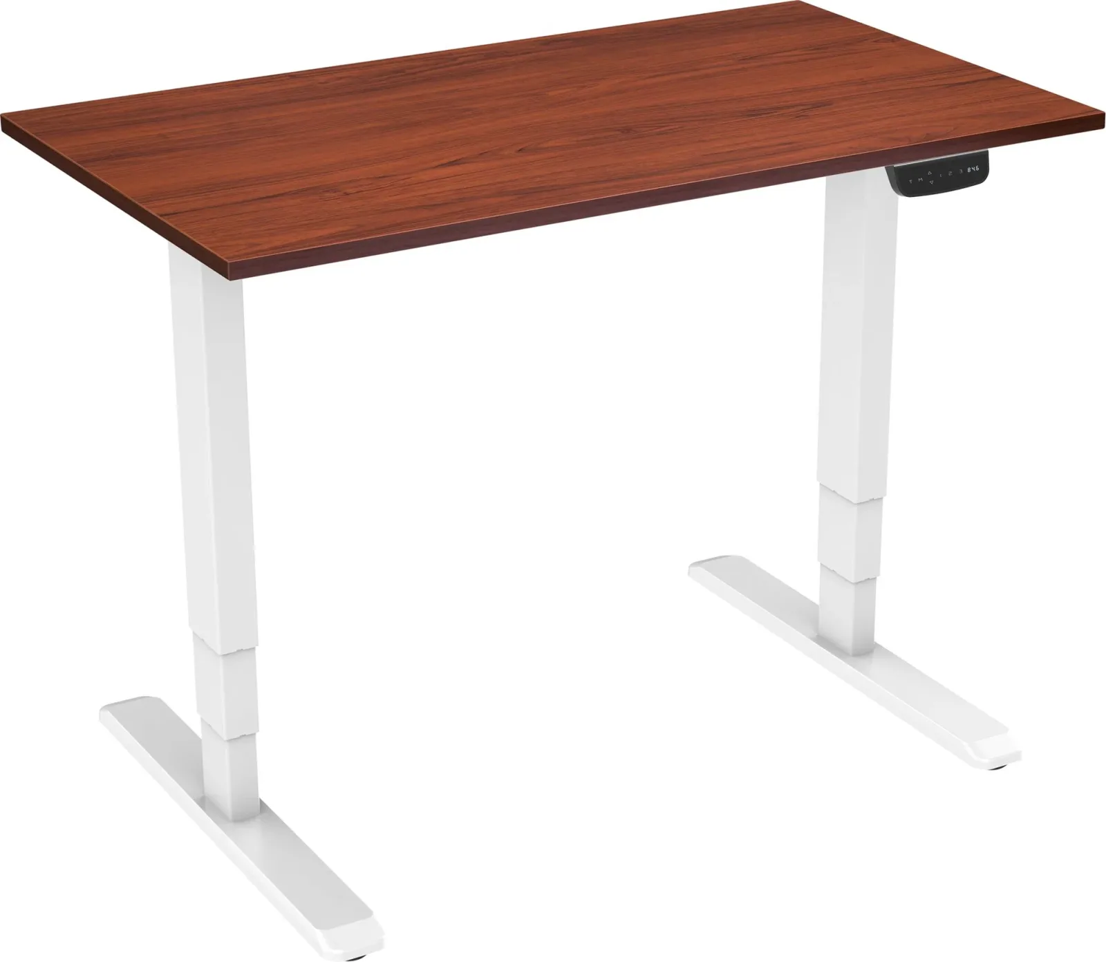 AlzaErgo Table ET1 NewGen fehér + TTE-12 120x80cm barna laminált asztallap