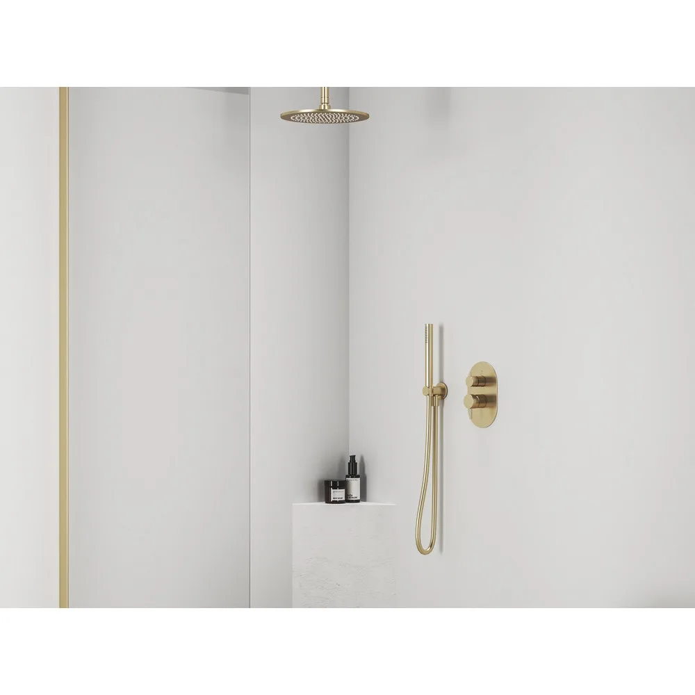 RAVAK X070612 Espirit falba süllyesztett csaptelep, kétutas, belső egység nélkül ES 065.60GLB.O2.RB07E, gold