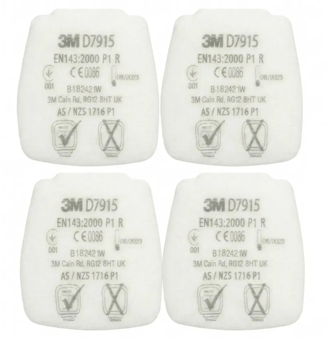 3M Secure Click D7915 P1 R részecskeszűrő - 4db-os csomag