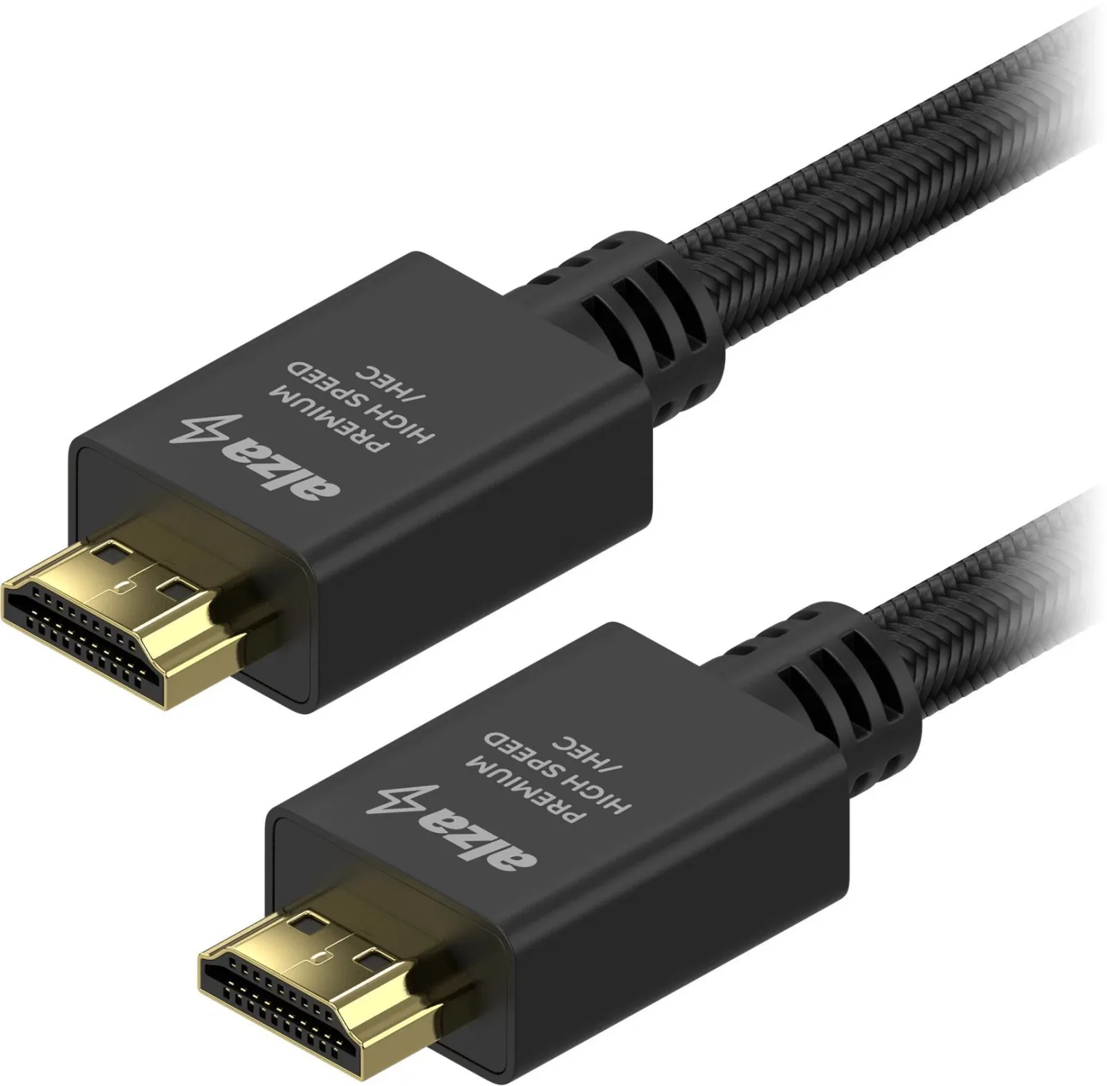 AlzaPower AluCore Premium HDMI 2.0 High Speed 4K, 1.5m - fekete