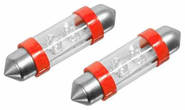 COMPASS 4LED, 12V, suf.11X39 SV8.5, izzó, piros, 2 darab