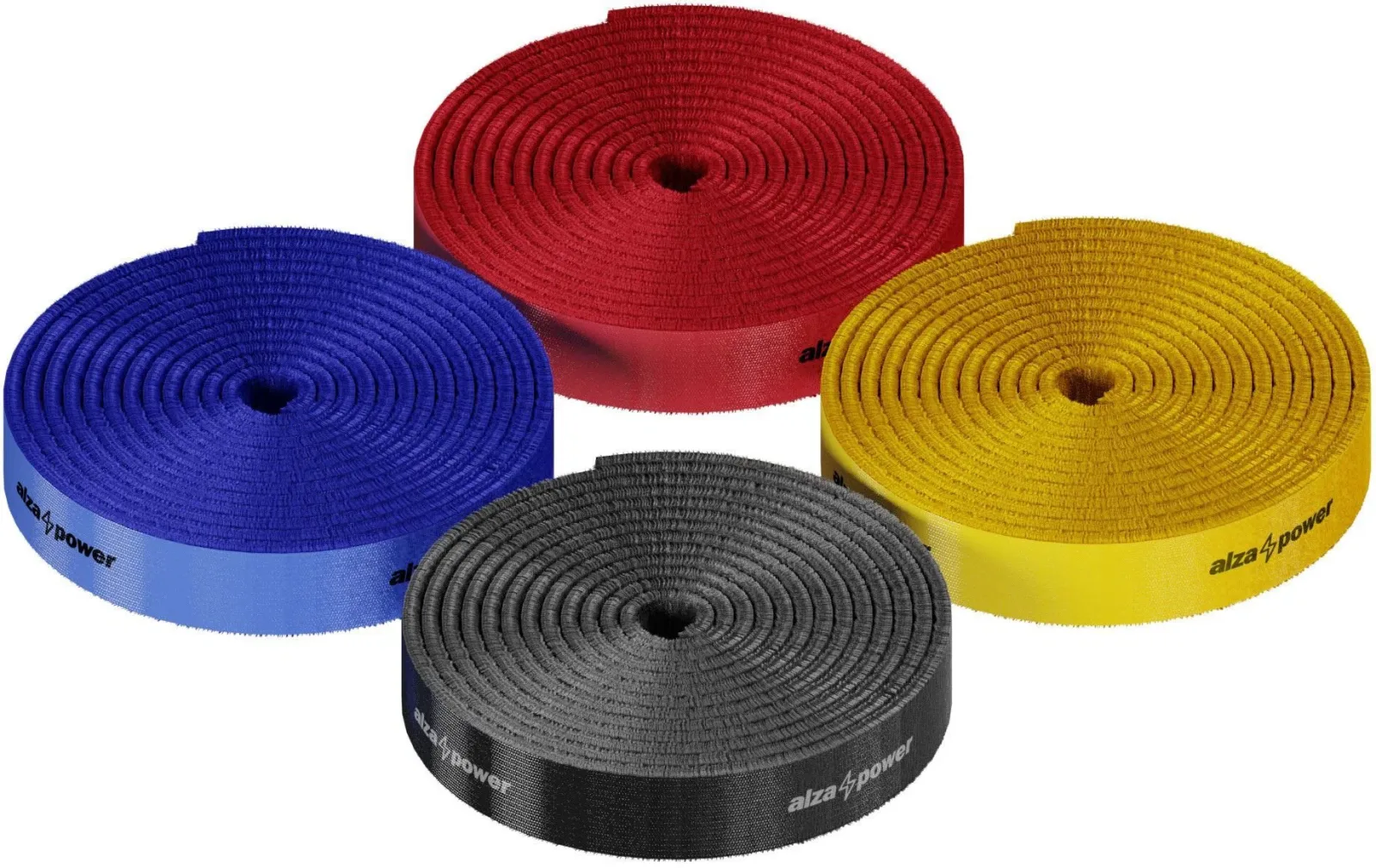 AlzaPower VelcroStrap+ Roll 4 x 1 m mix