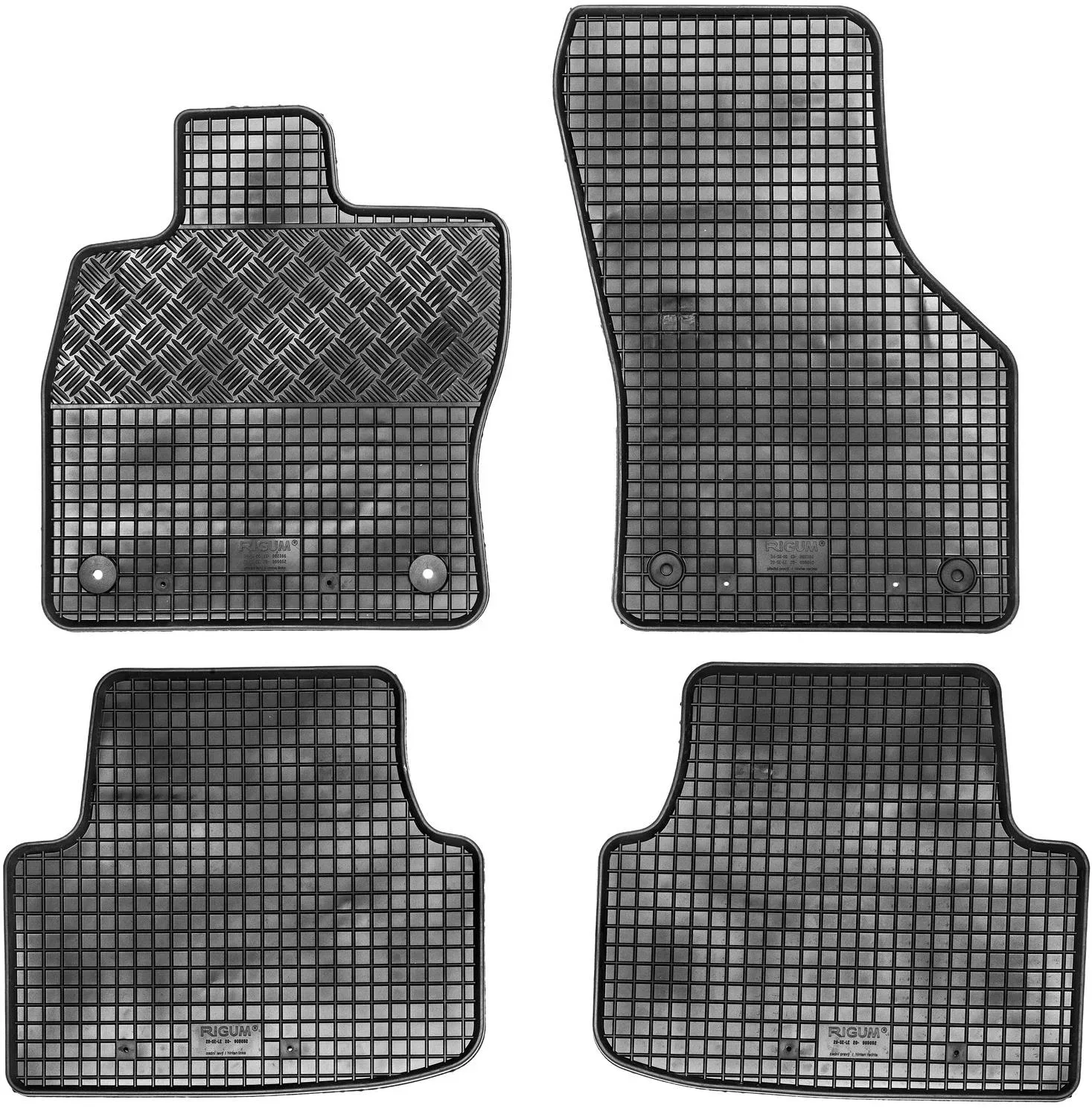 ACI rubber mats black (set of 4) for VW GOLF VIII 02/2020-