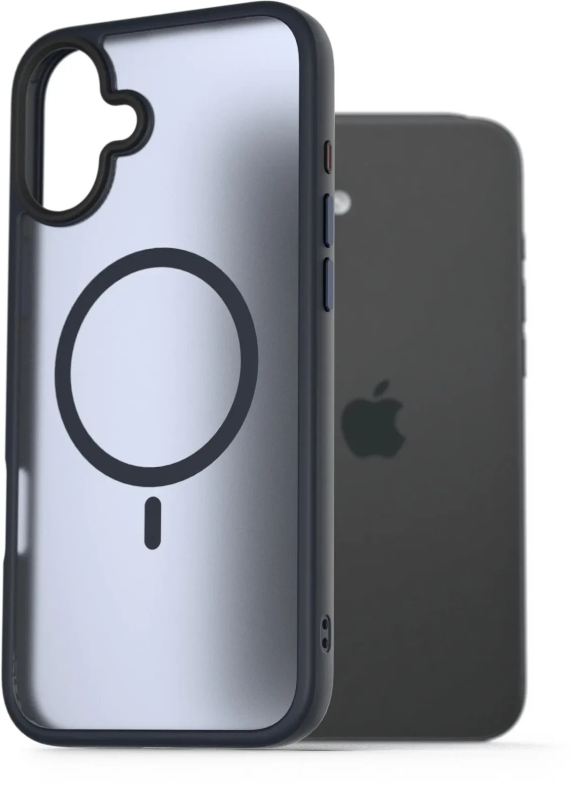 AlzaGuard Matte Case iPhone 16 Plus Magsafe sötétkék tok