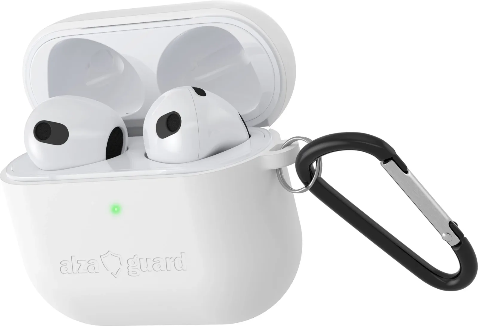 AlzaGuard Skinny Silicone Case Airpods tok 2021 fehér