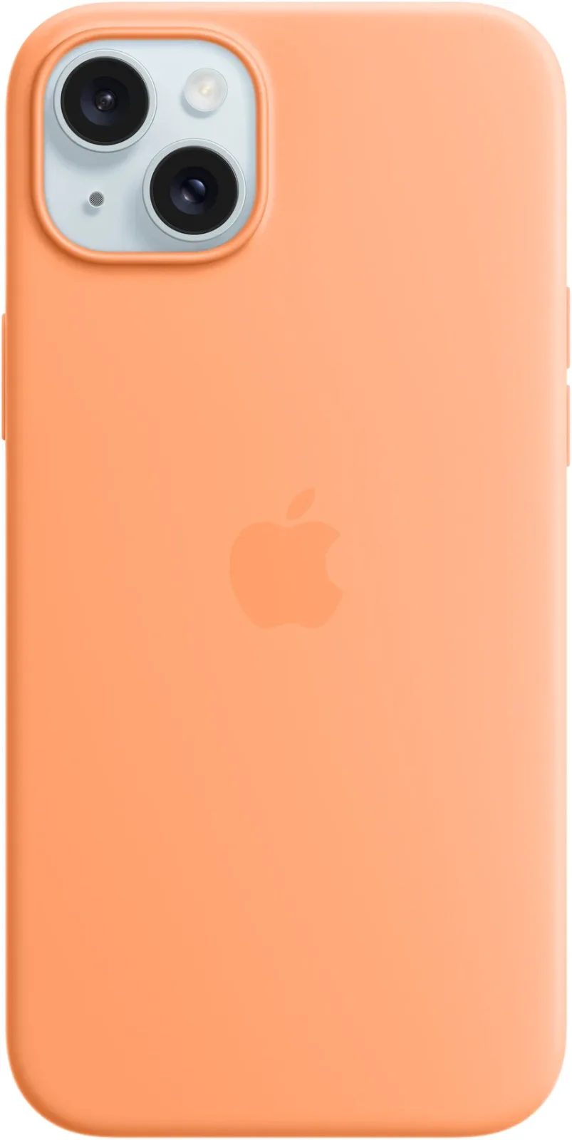 Apple iPhone 15 Plus MagSafe narancssörbet szilikon tok