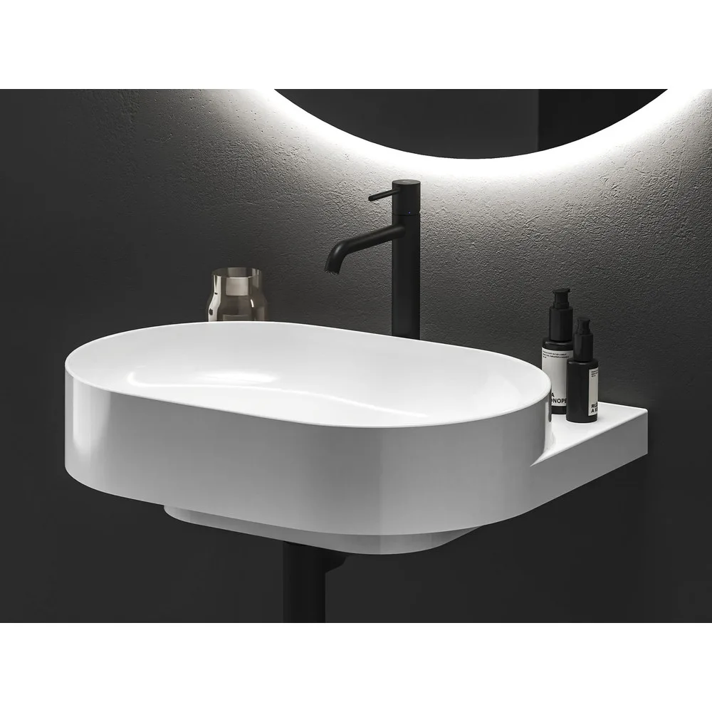 RAVAK X070392 Espirit álló mosdócsaptelep 250 mm leeresztő nélkül ES 014.20BLM, matt fekete