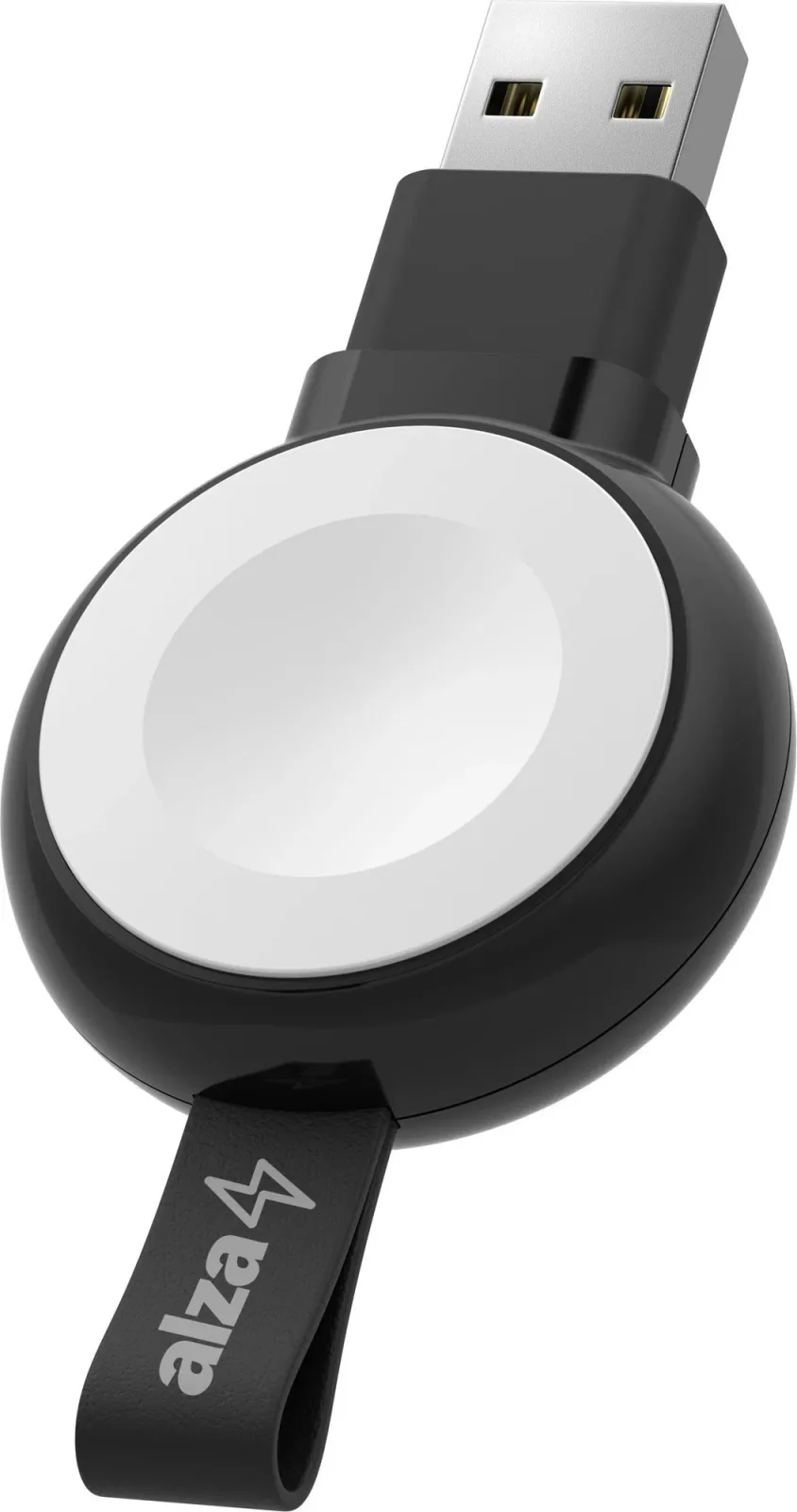 AlzaPower Wireless MFi Watch charger 120 USB-A - fekete