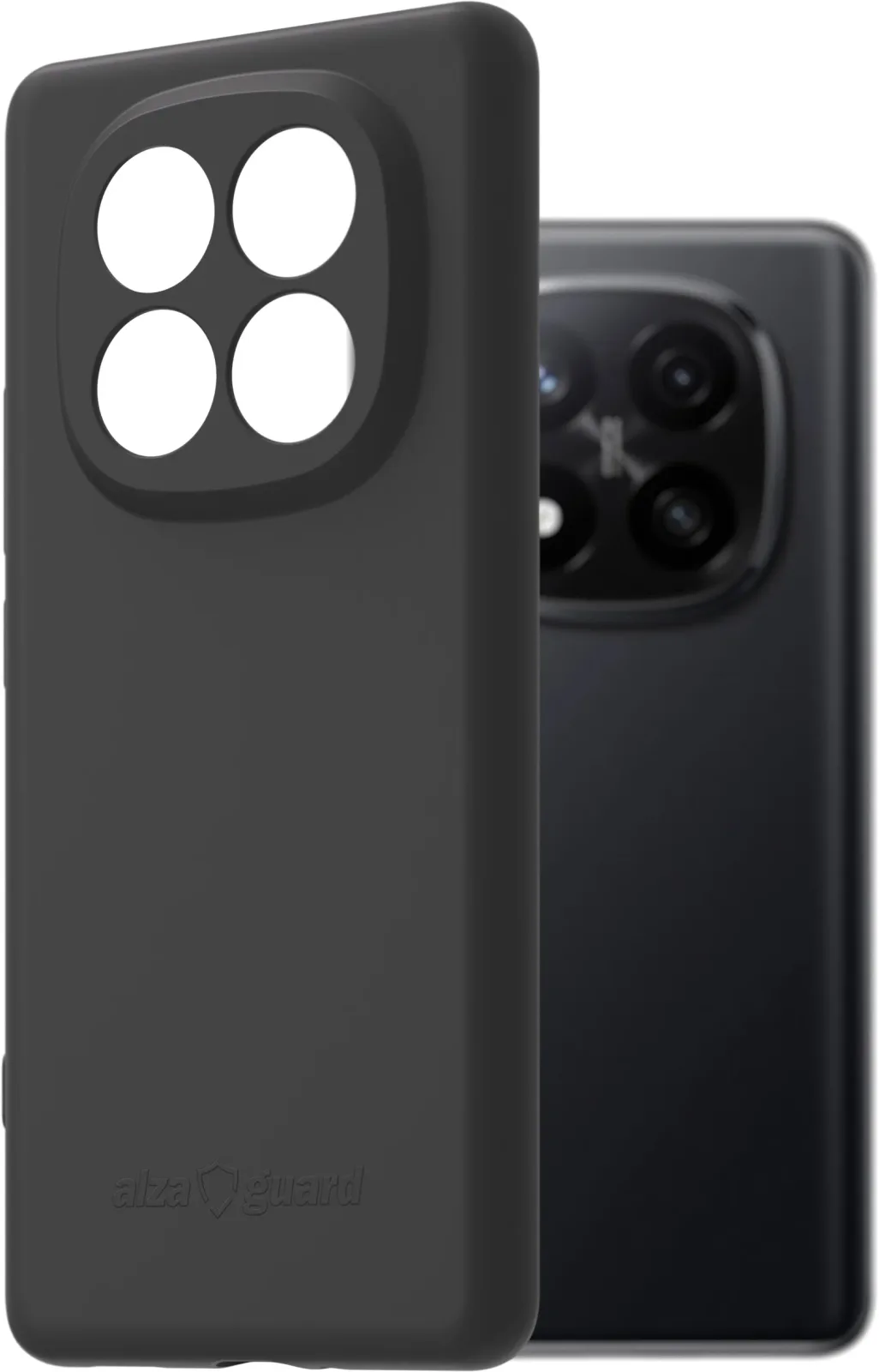 AlzaGuard Matte Case Xiaomi Redmi Note 14 Pro+ fekete TPU tok