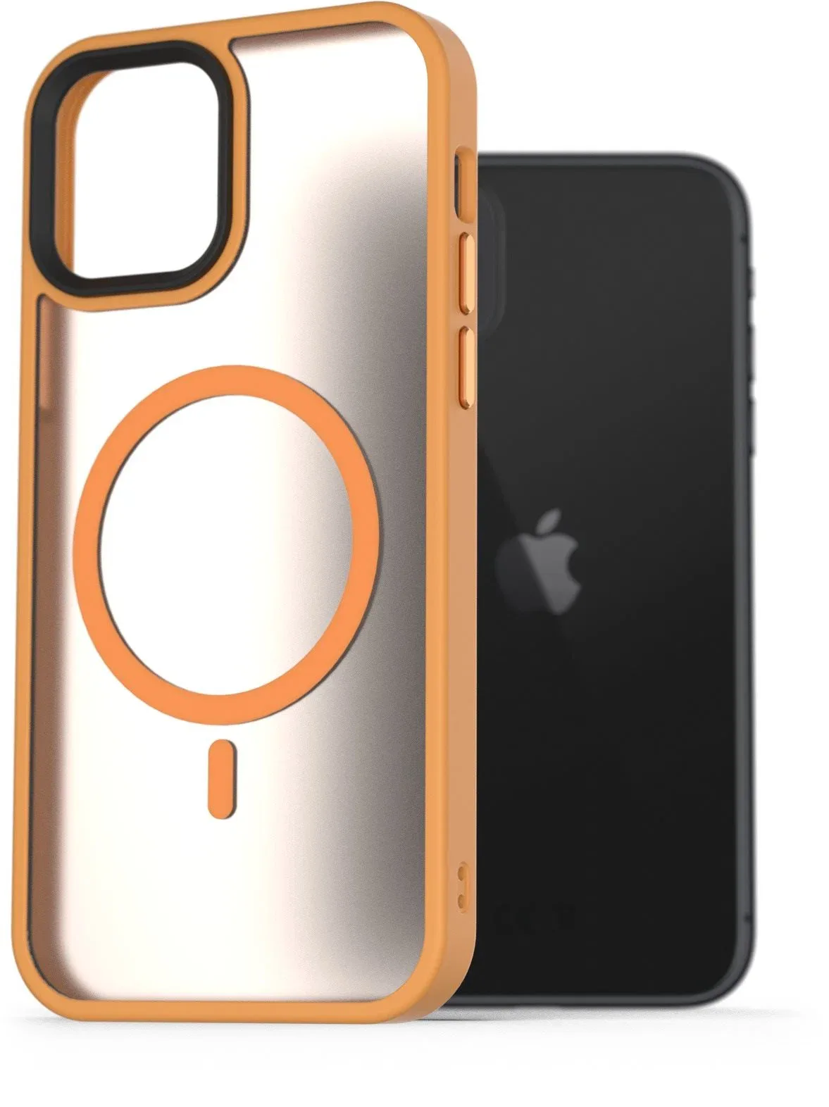 AlzaGuard Matte iPhone 11 Magsafe sárga tok