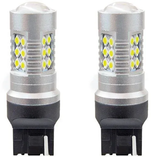 AMIO LED izzó 1156 CAN-BUS 24x SMD 3030 T20 7440 w21w 12V/24V fehér 5600k, 2 darabos készlet