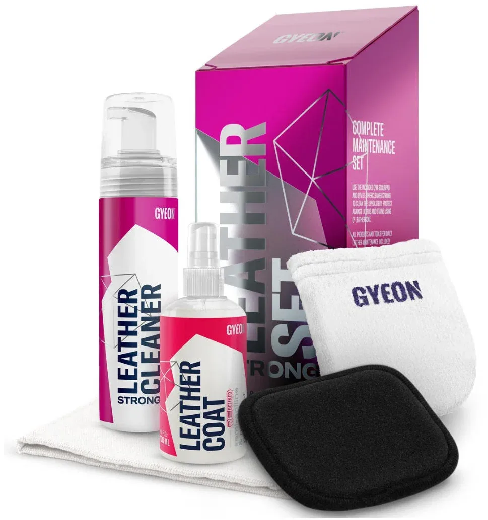 Gyeon Q2M Leather szett, STRONG erősen szennyezett bőr tisztítására, 500 ml
