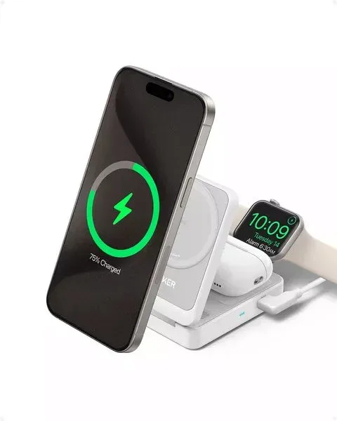Anker 3in1 MagGo B2557, 15W, fehér