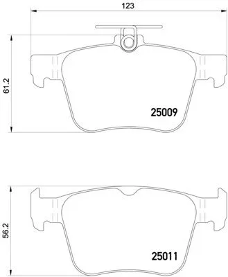 BREMBO Brake pad set P 85 124
