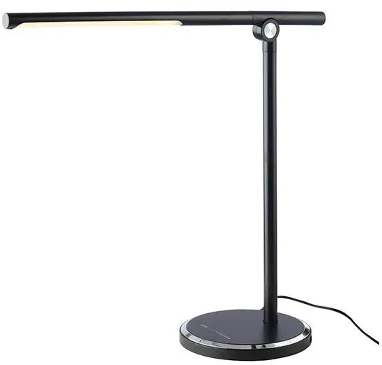 ACA DECOR Degas LED dimmelhető asztali lámpa 7 W, USB port, fekete
