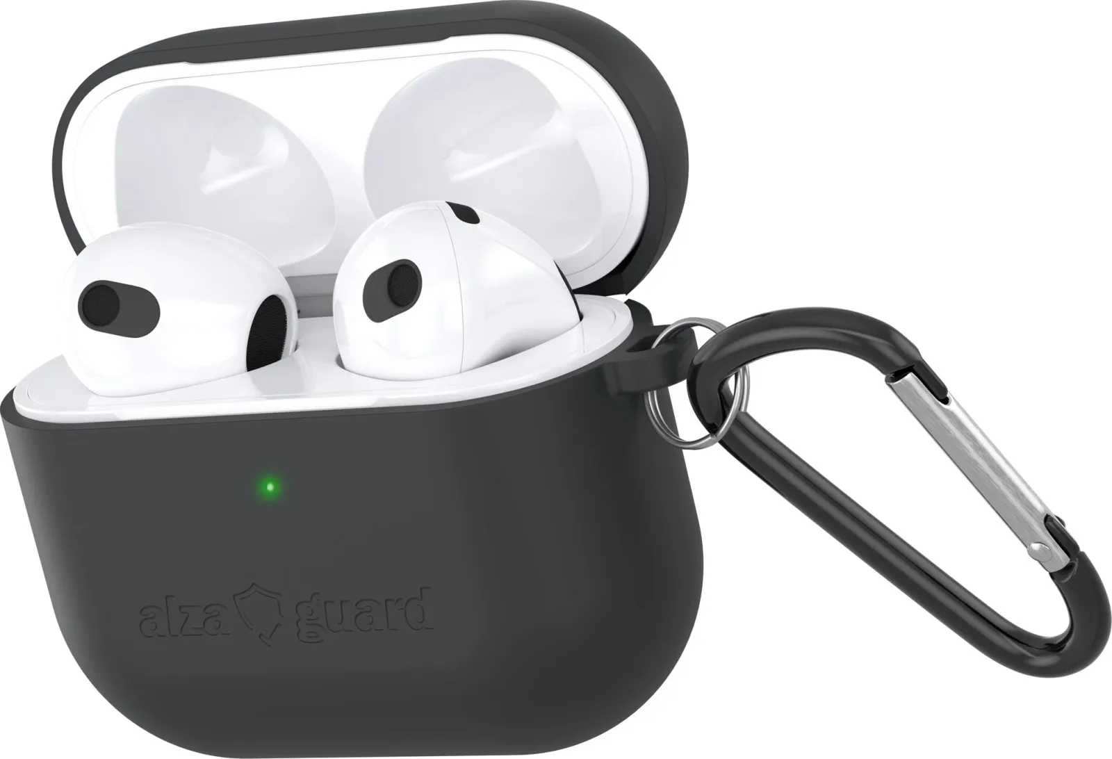 AlzaGuard Skinny Silicone Case az Airpods 2021 számára, fekete