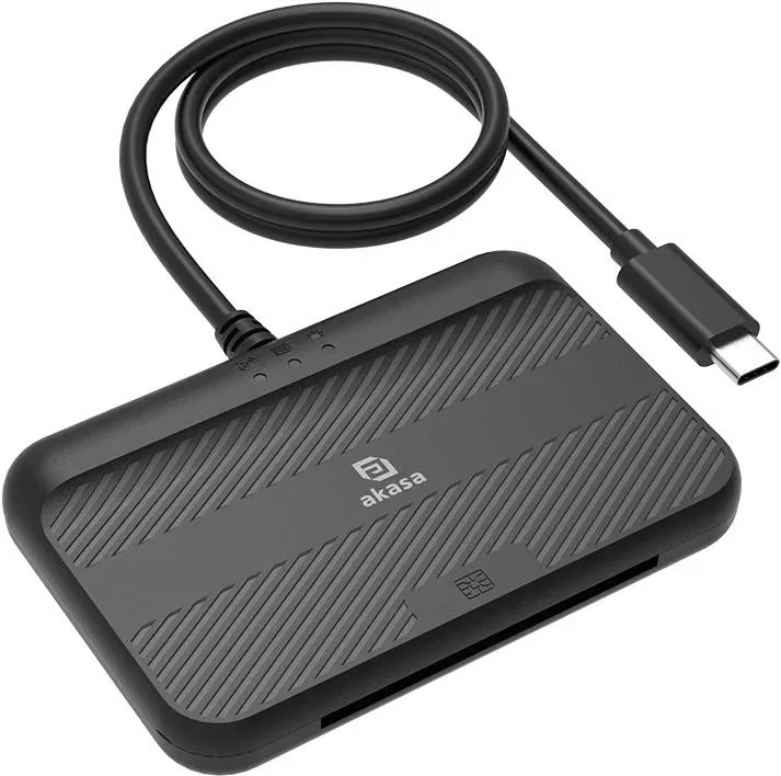 AKASA AK-CR-15BK External NFC Electronic ID and SmartCard Reader