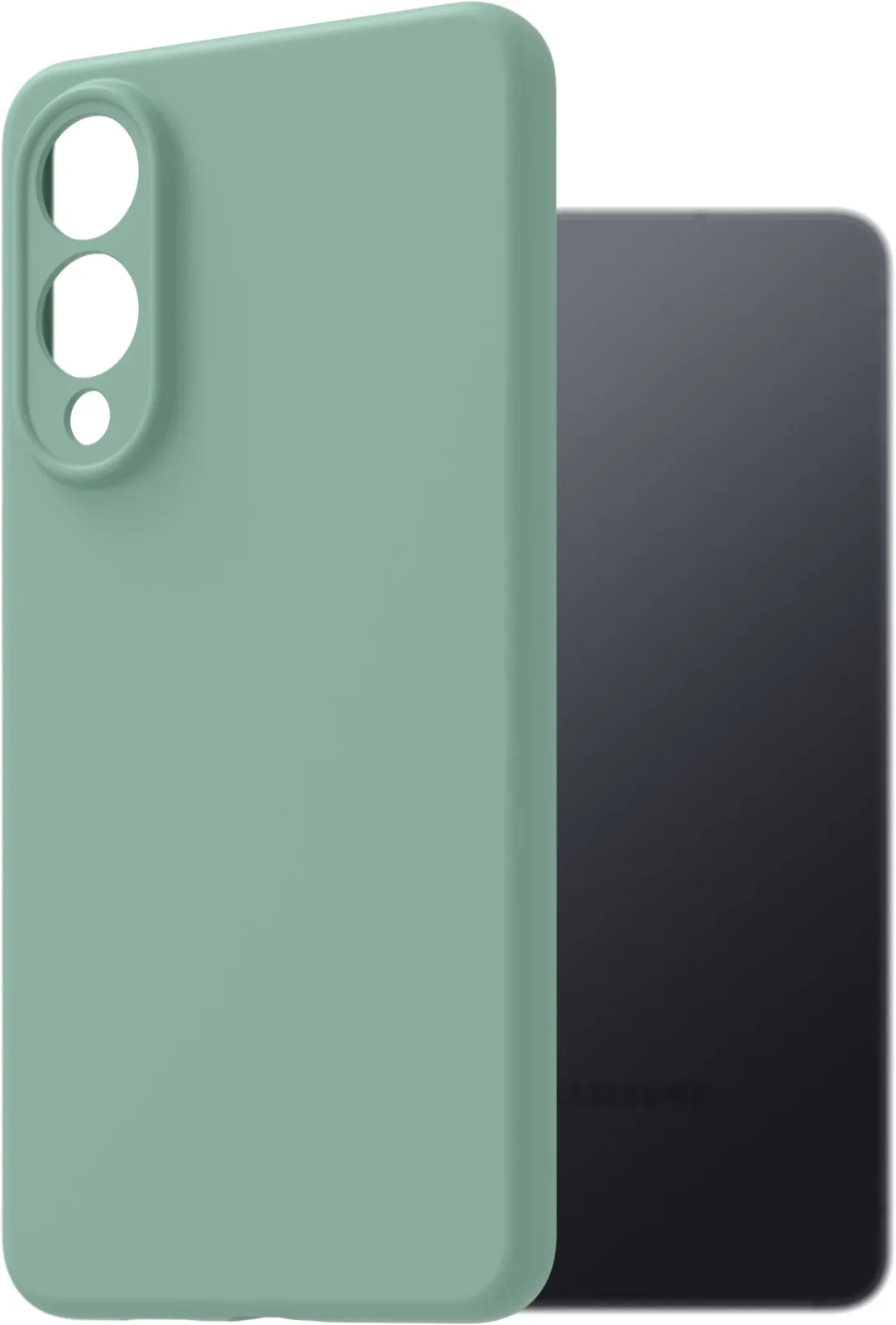 AlzaGuard Premium Samsung Galaxy S25 Edge világoszöld szilikon tok