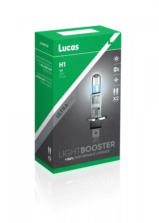 Lucas LightBooster H1 12V 12V 55W +150% 2 darabos készlet