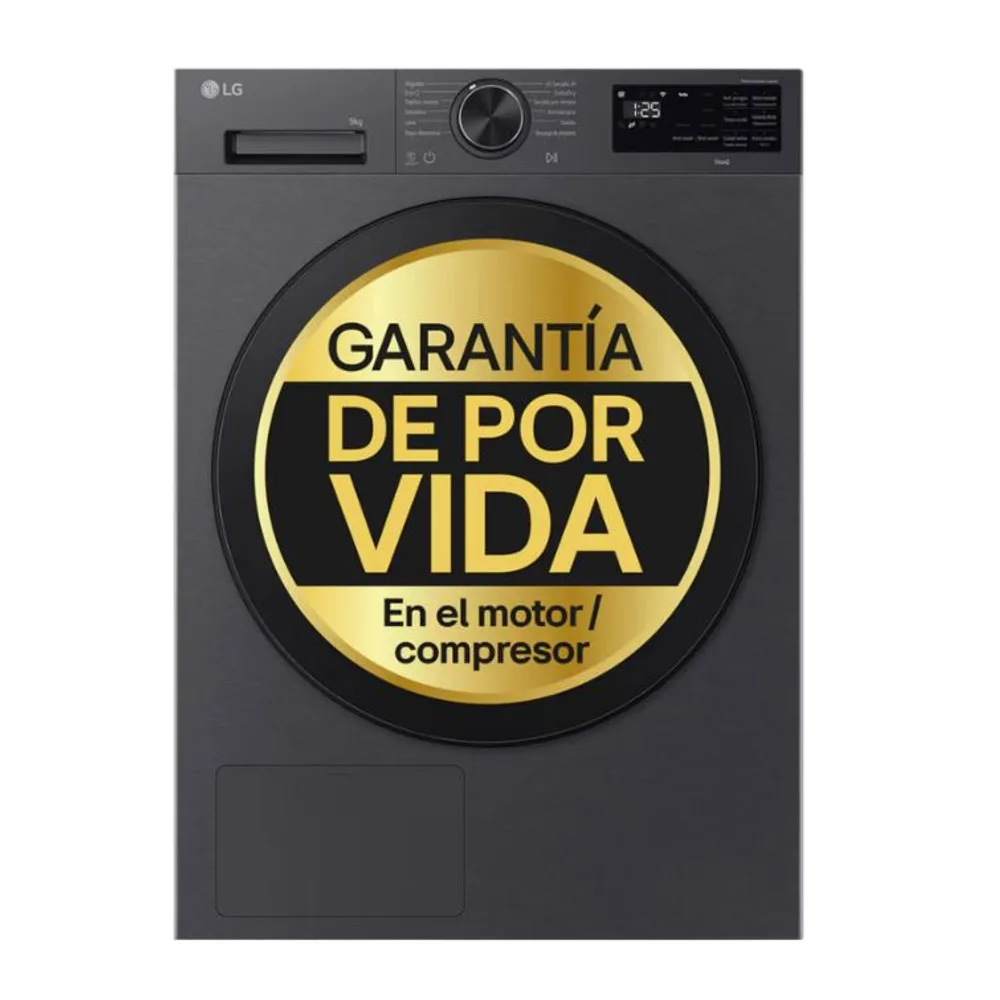 LG RHX5009TBB szabadonálló hőszivattyús szárítógép 9 kg