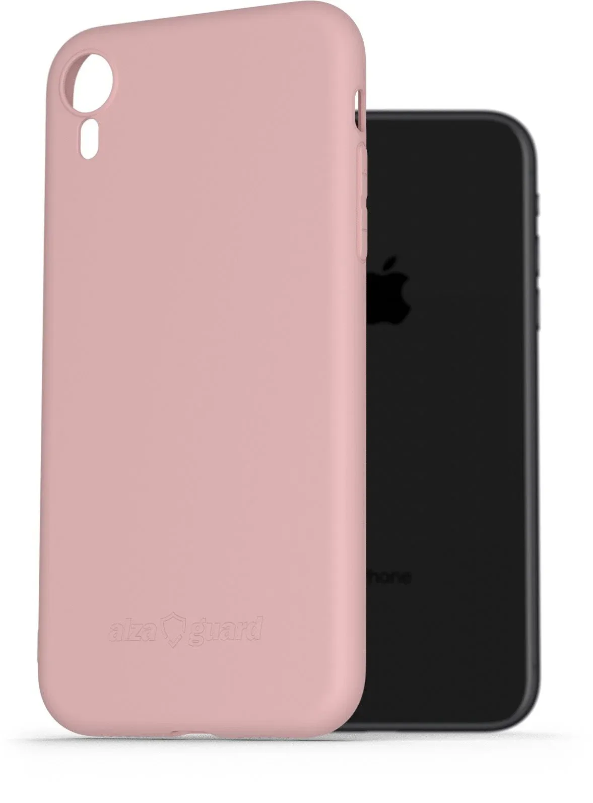 AlzaGuard Matte iPhone XR rózsaszín TPU tok