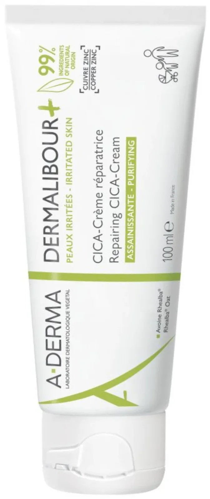 A-DERMA DERMALIBOUR+ Reparáló CICA-krém irritált bőrre 100 ml