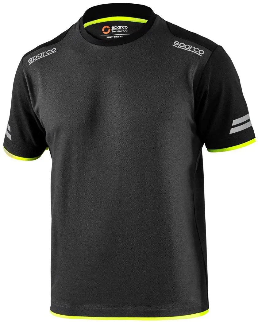 Sparco Tucson Technikai póló, szürke-sárga, M