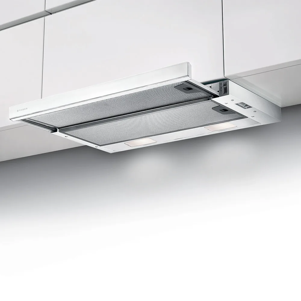 Faber Flexa W/X A60 fehér-inox beépíthető teleszkópos páraelszívó