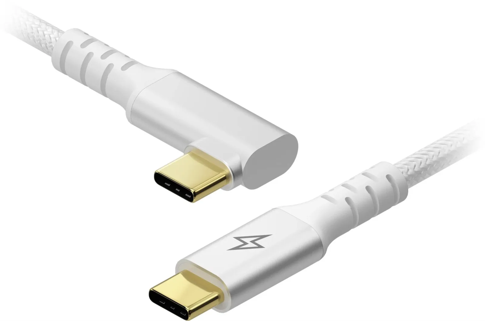 AlzaPower 90AluCore USB-C to USB-C 2.0, 100 W, 1 m - ezüst