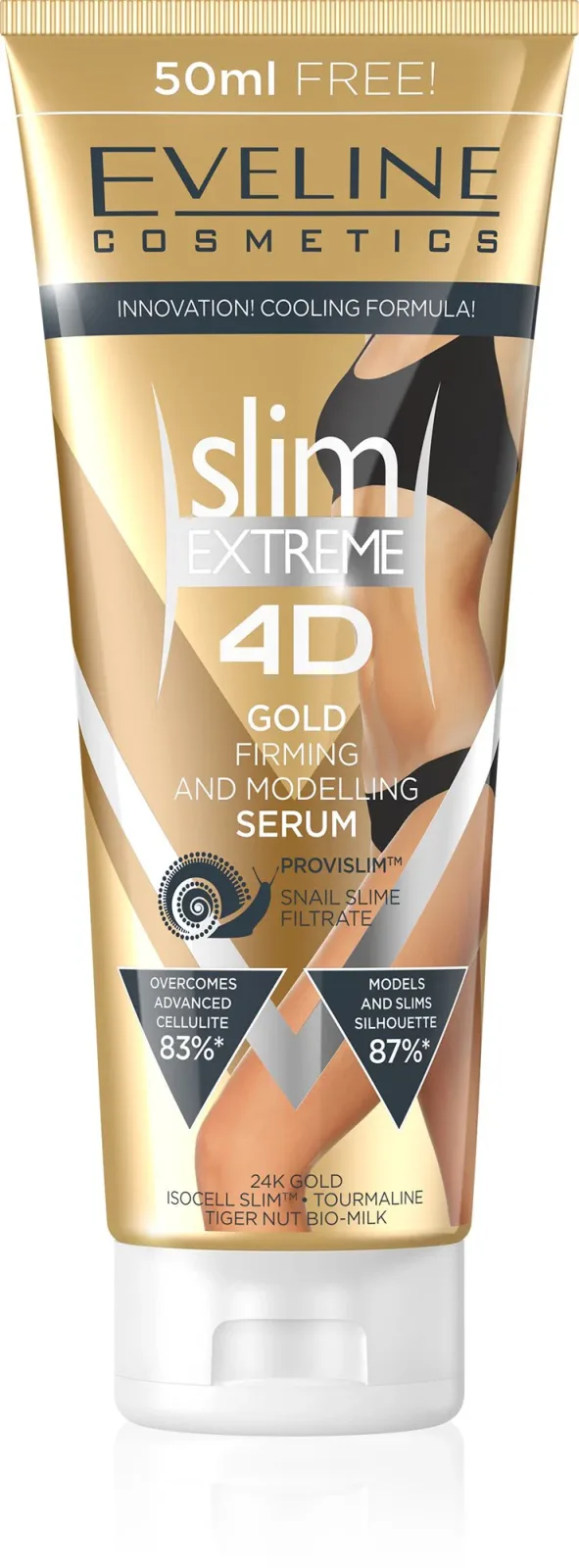 EVELINE Cosmetics Slim Extreme 4D Gold serum slimming and shaping, 250 ml