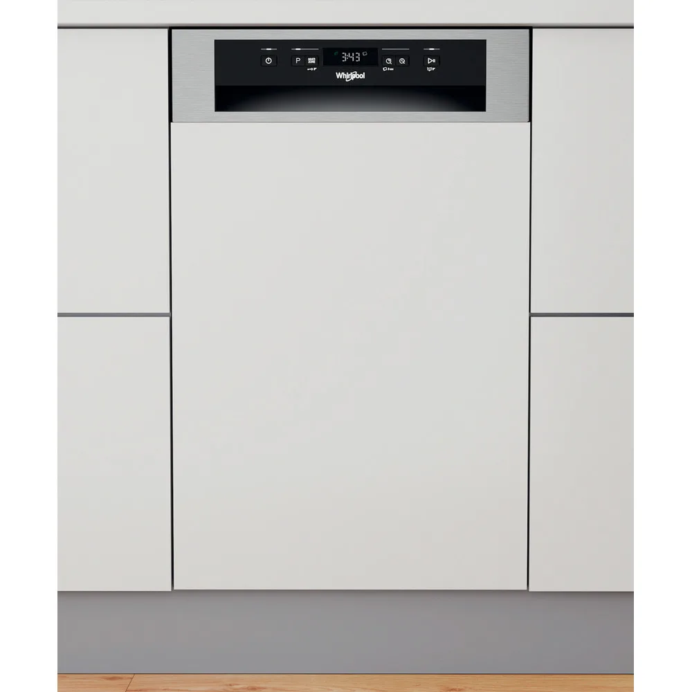 Whirlpool WSBC 3M27 X beépíthető kezelőpaneles mosogatógép 10 terítékes