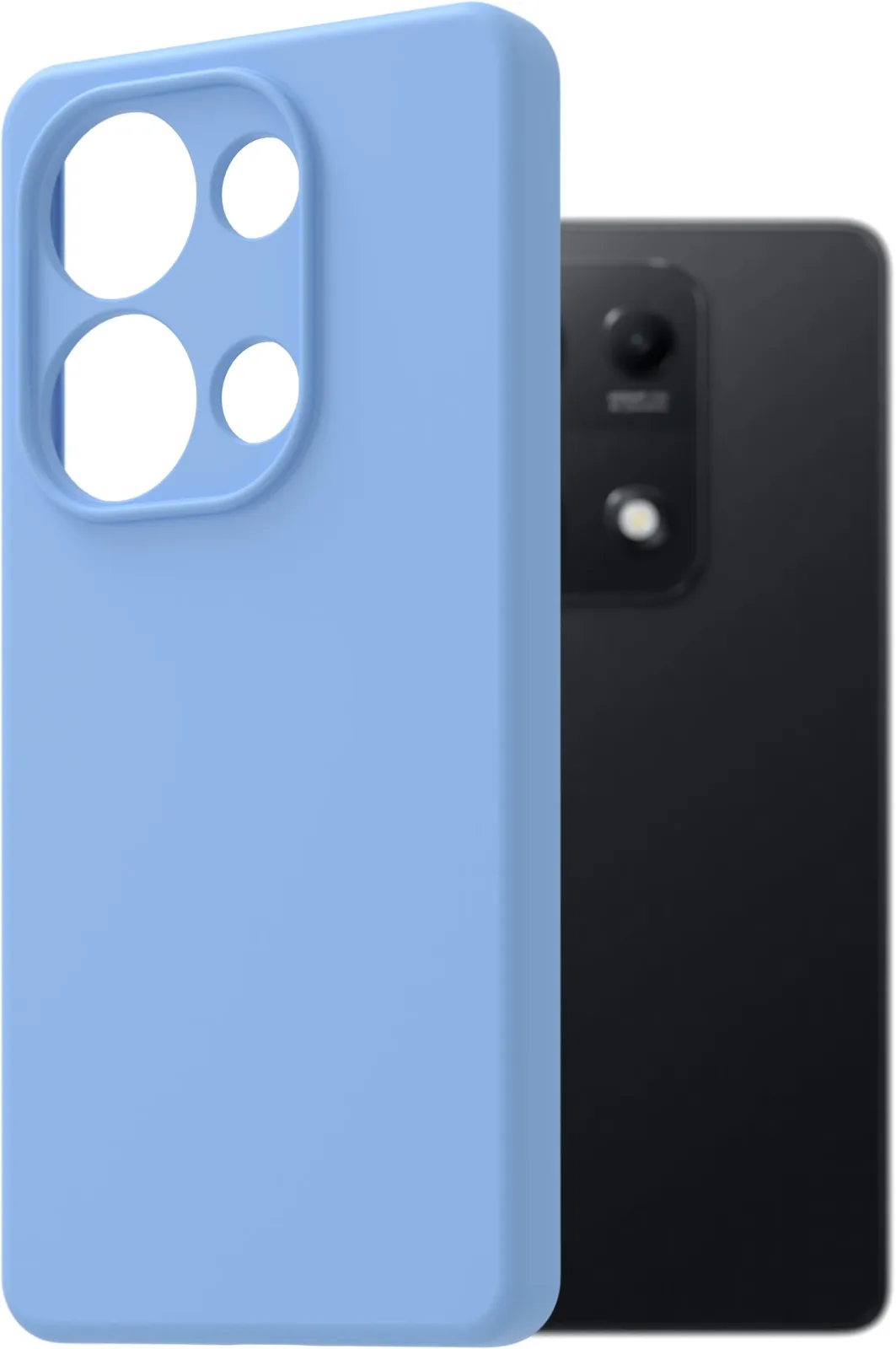 AlzaGuard Premium Xiaomi Redmi Note 14S világoskék szilikon tok