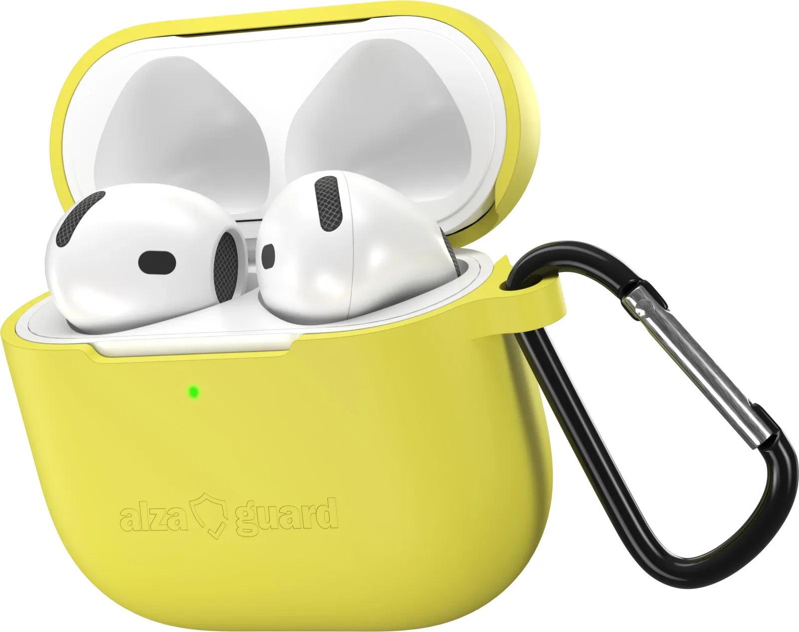 AlzaGuard Skinny Silicone Case Airpods 4 sárga tok