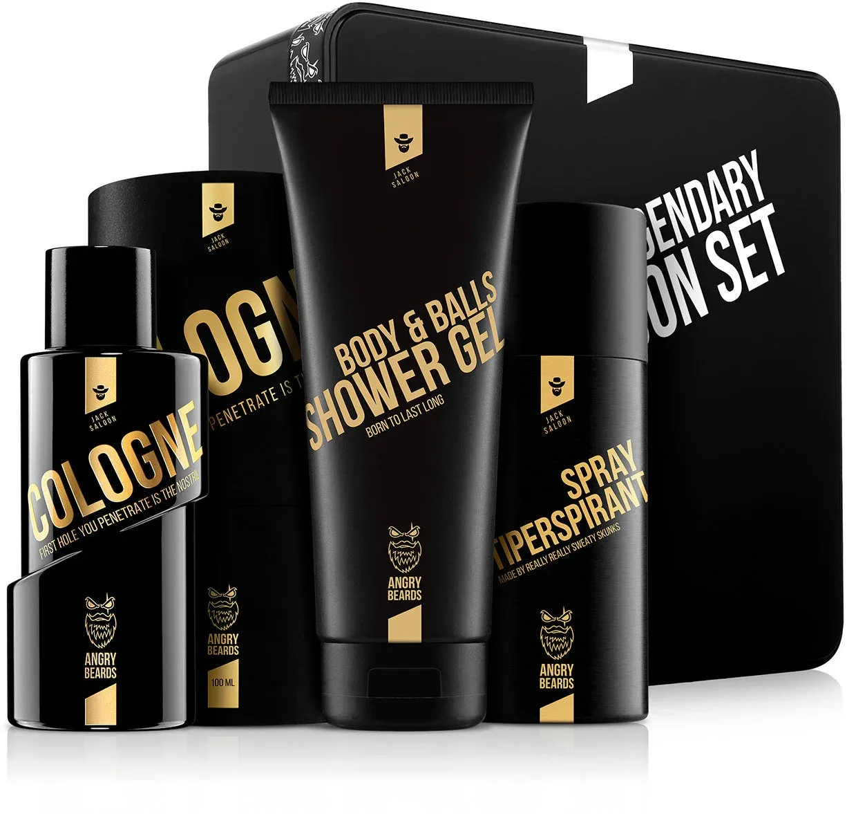 ANGRY BEARDS Legendary Jack Saloon Set 480 ml