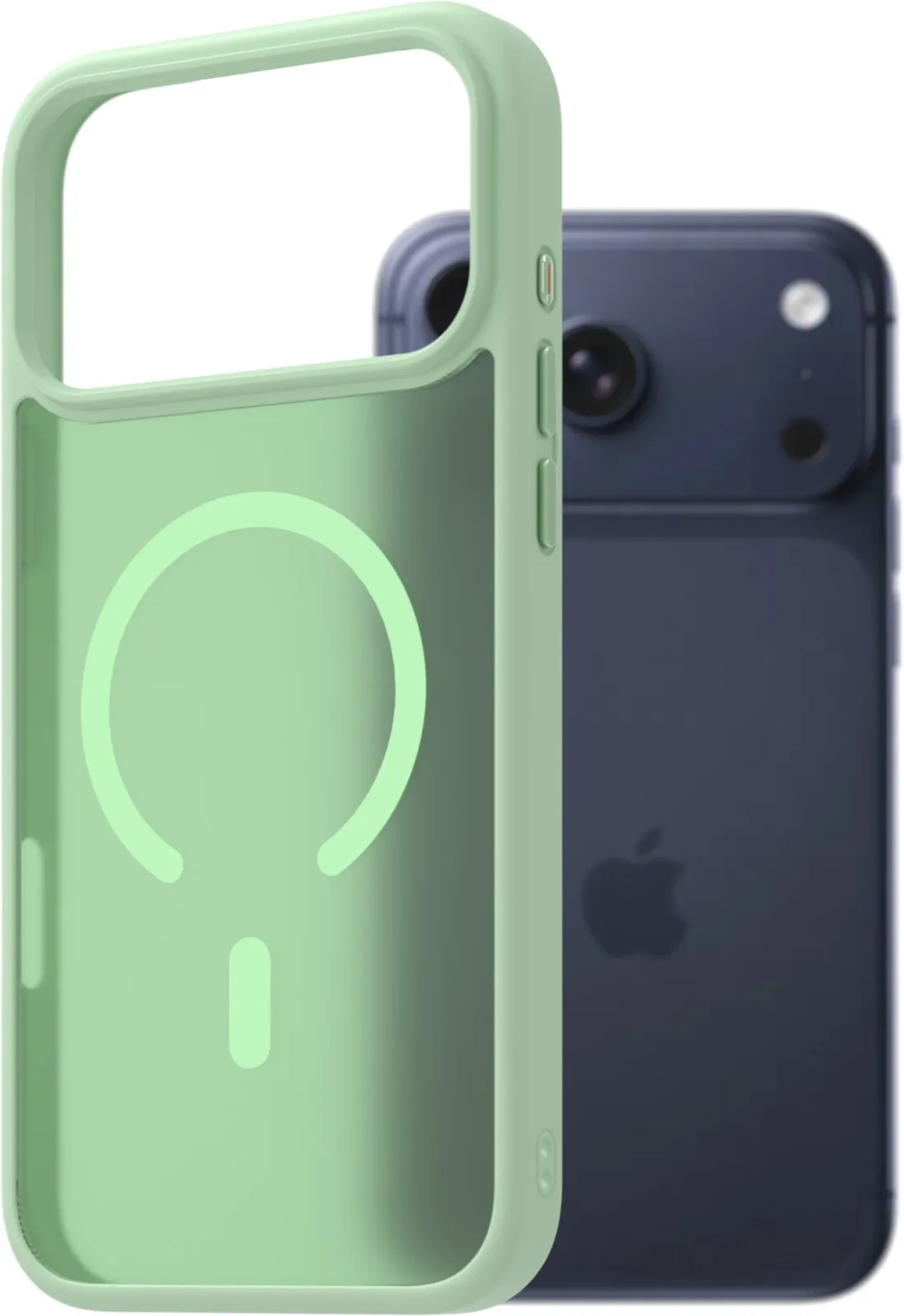 AlzaGuard Matte iPhone 17 Pro Max zöld MagSafe tok