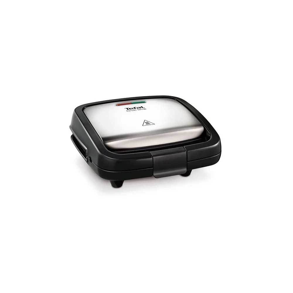 Tefal SM193D34 Crock Time inox-fekete grill/panini - szendvicssütő