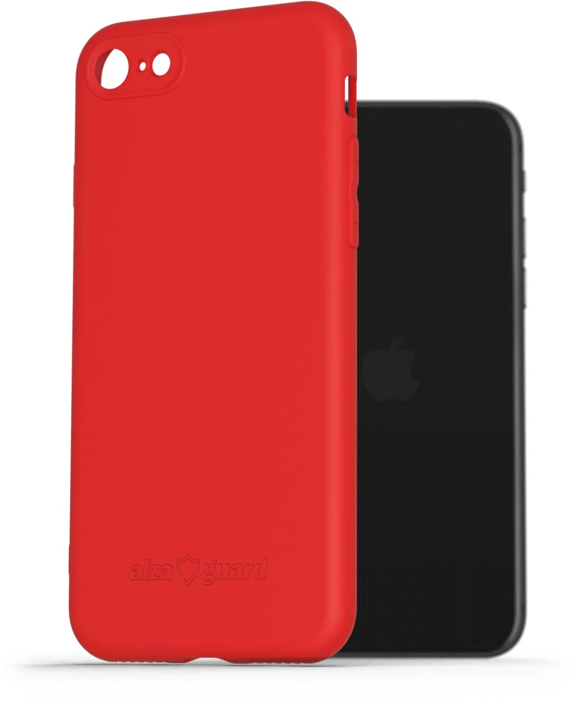 AlzaGuard Matte iPhone 7/8/SE (2020)/SE (2022) piros TPU tok