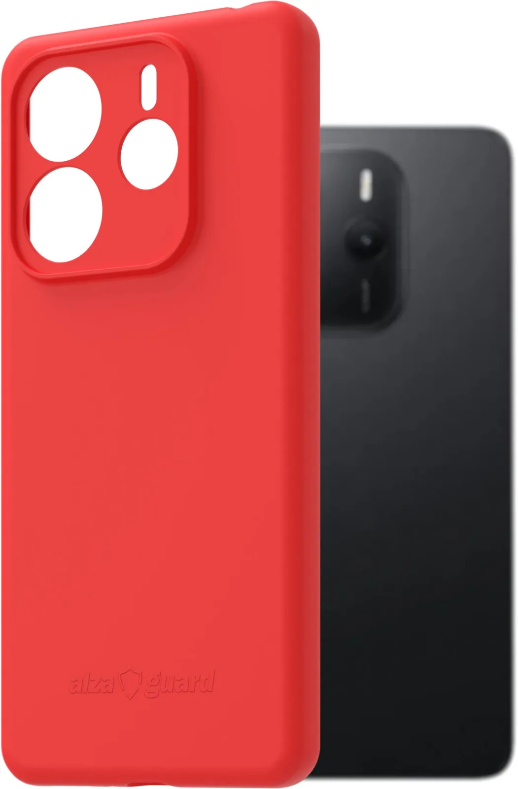 AlzaGuard Matte TPU Case Xiaomi Redmi Note 14 4G piros tok