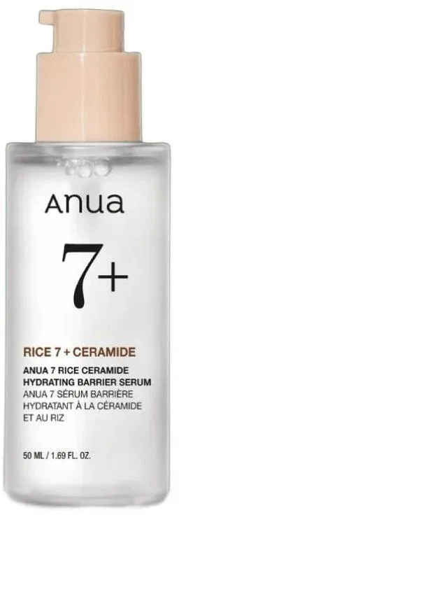 ANUA Rice 7 Ceramide Hydrating Barrier Serum Hidratáló rizsszérum ceramidokkal, 50 ml