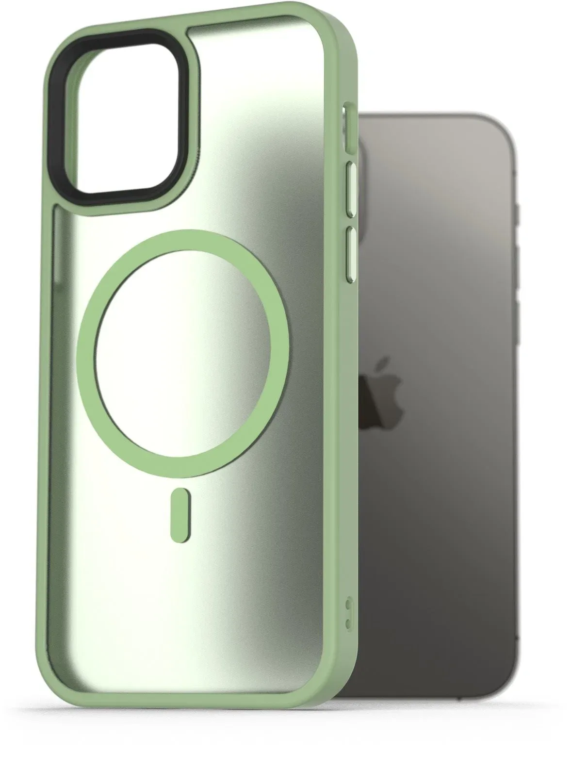 AlzaGuard Matte Case iPhone 12/12 Pro MagSafe zöld tok