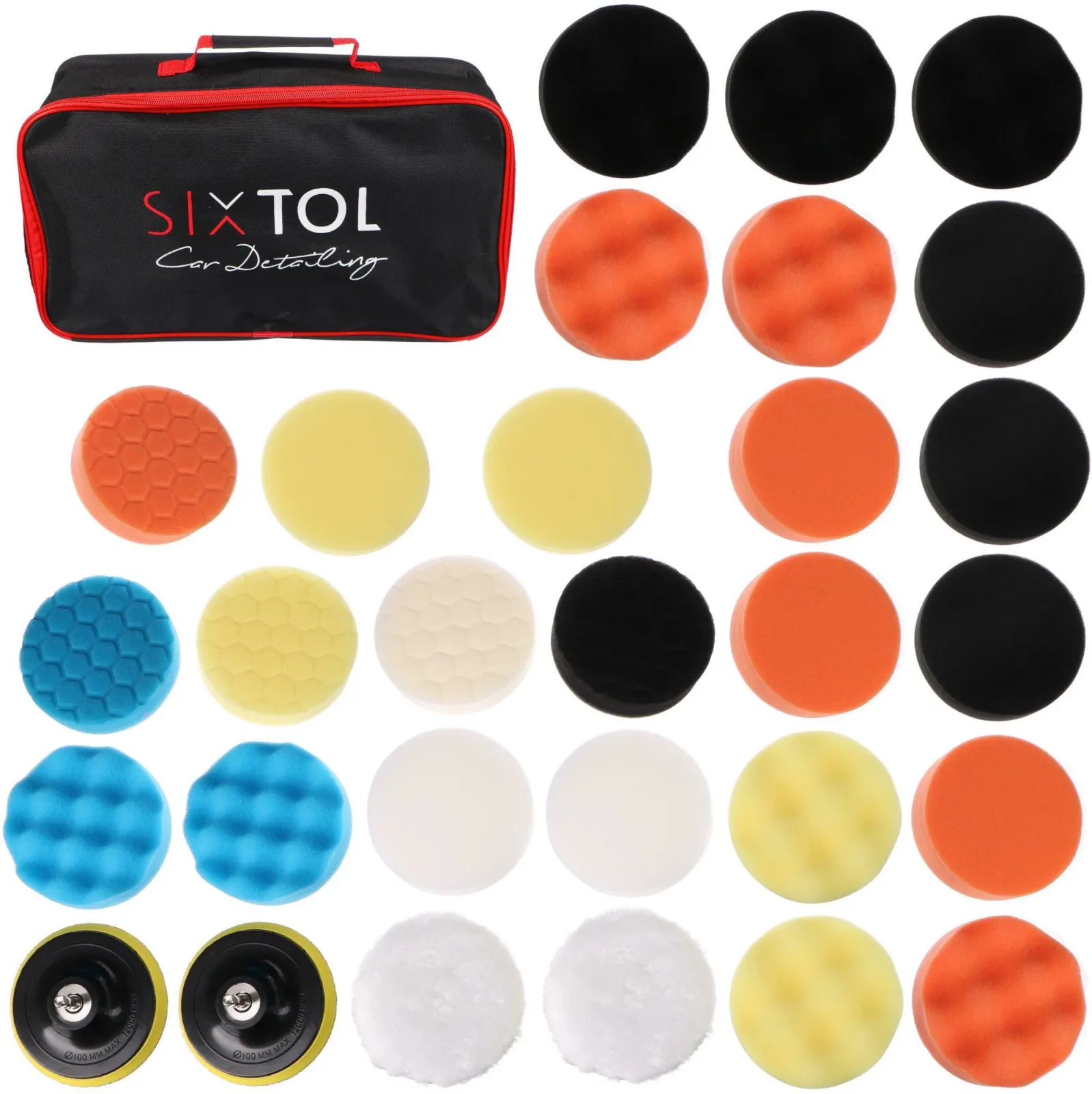 SIXTOL Car Detailing Pad 30, 30 db