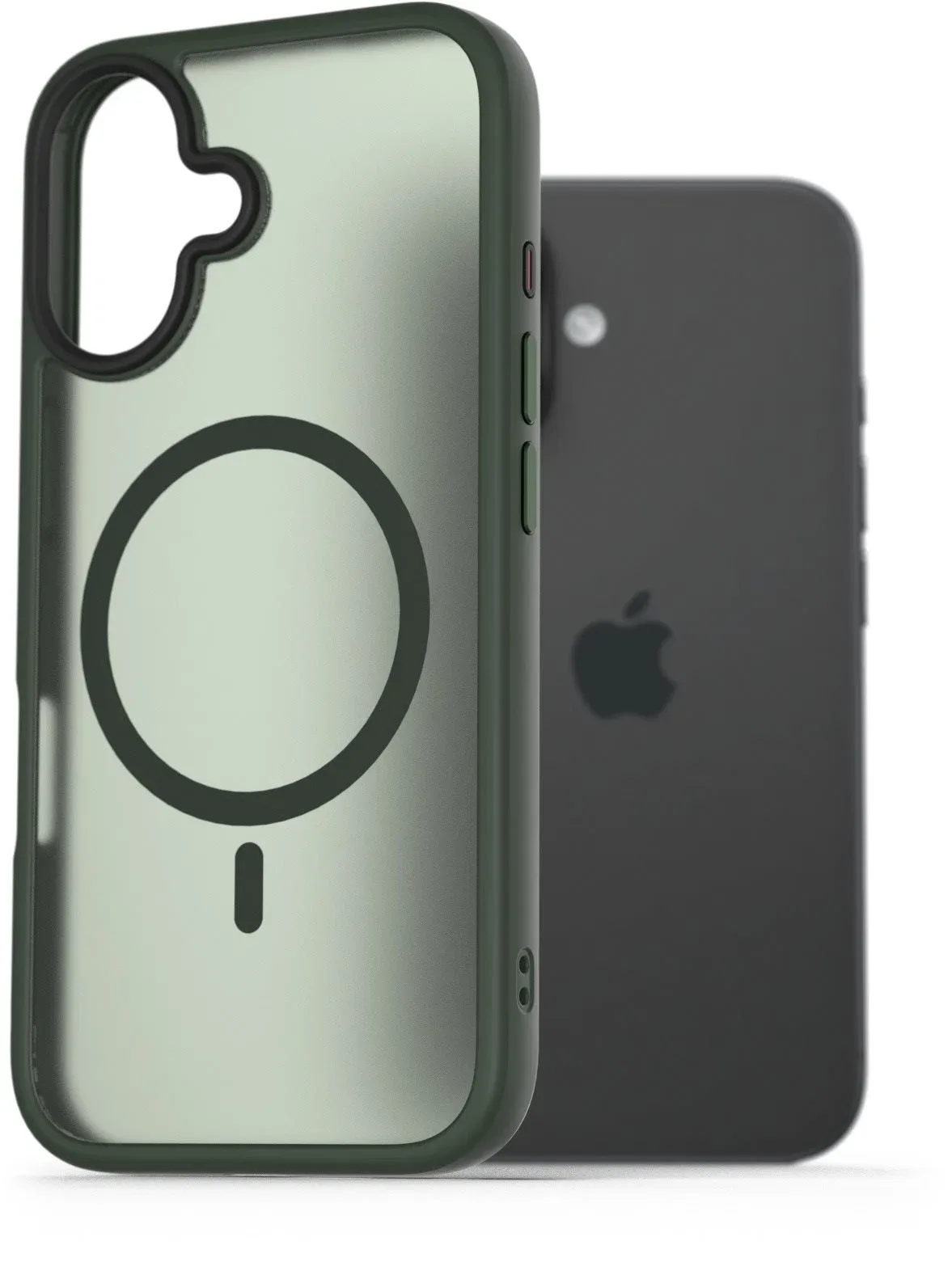 AlzaGuard Matte Case iPhone 16 Magsafe zöld tok