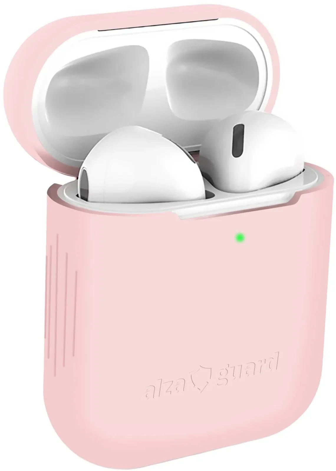 AlzaGuard Skinny Silicone Case Airpods 1. és 2. generáció, rózsaszín
