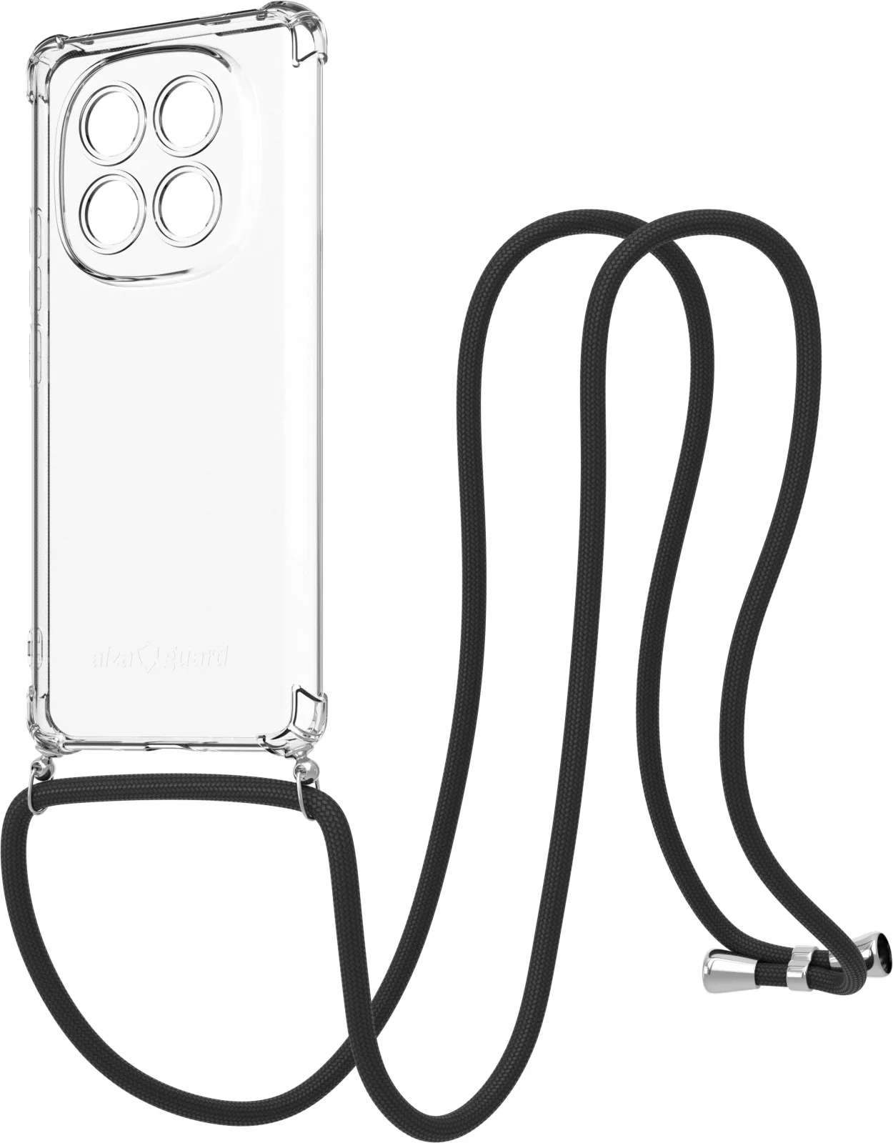 AlzaGuard Luxe Lanyard Case Xiaomi Redmi Note 14 Pro+ fekete tok