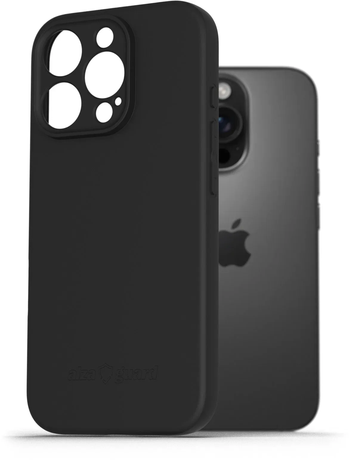 AlzaGuard Matte TPU Case iPhone 16 Pro fekete tok