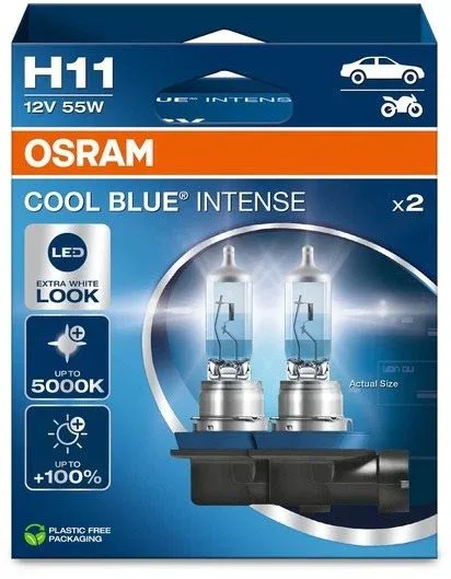 OSRAM H11 Cool Blue Intense, 12V, 55W, PG19-2, Duobox