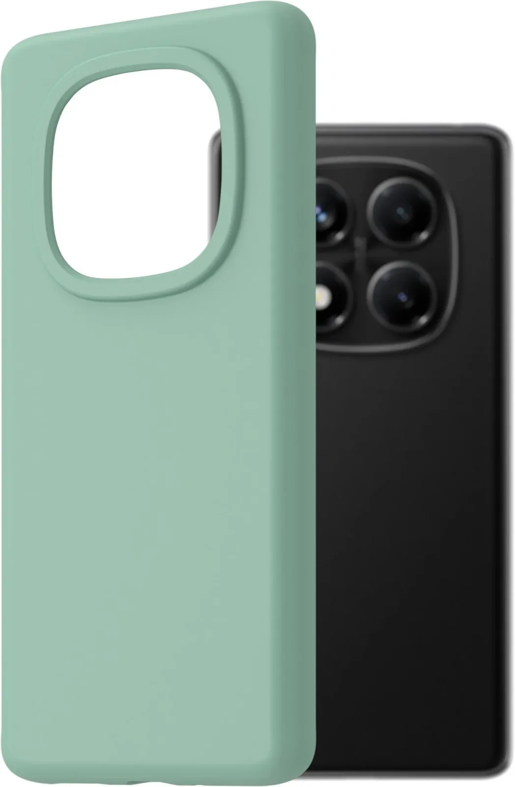 AlzaGuard Premium Silicone Case Xiaomi Redmi Note 14 Pro 4G világoszöld tok
