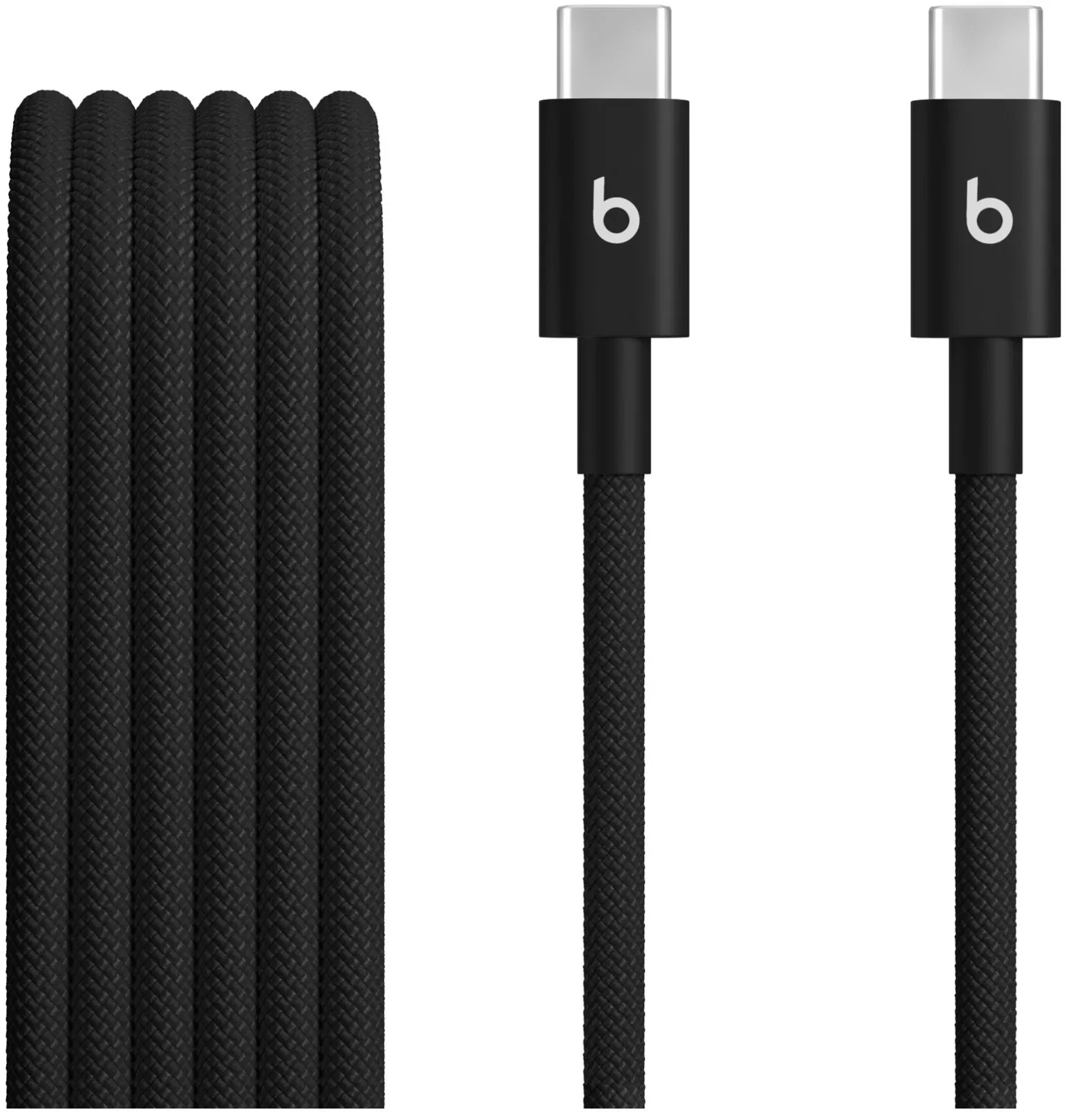 Apple Beats USB-C to USB-C Woven Cables (1.5m) - Bolt Black (2-Pack)